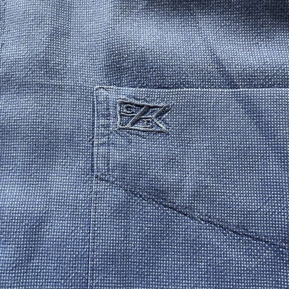 EUC Cutter & Buck Shirt Mens 2XL BlueButton Up Short Sleeve Cotton‎ 🔥 (Q) - Picture 3 of 4